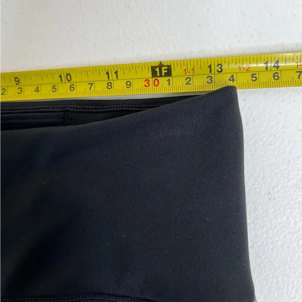 Nike Dri Fit Just Do It Spell Out Black Gray Colorblock Leggings Women Size XS